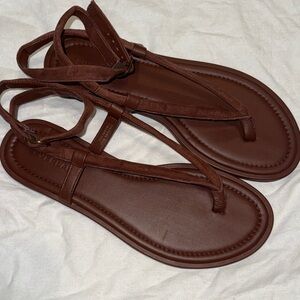 Everlane Brown Strap Sandals